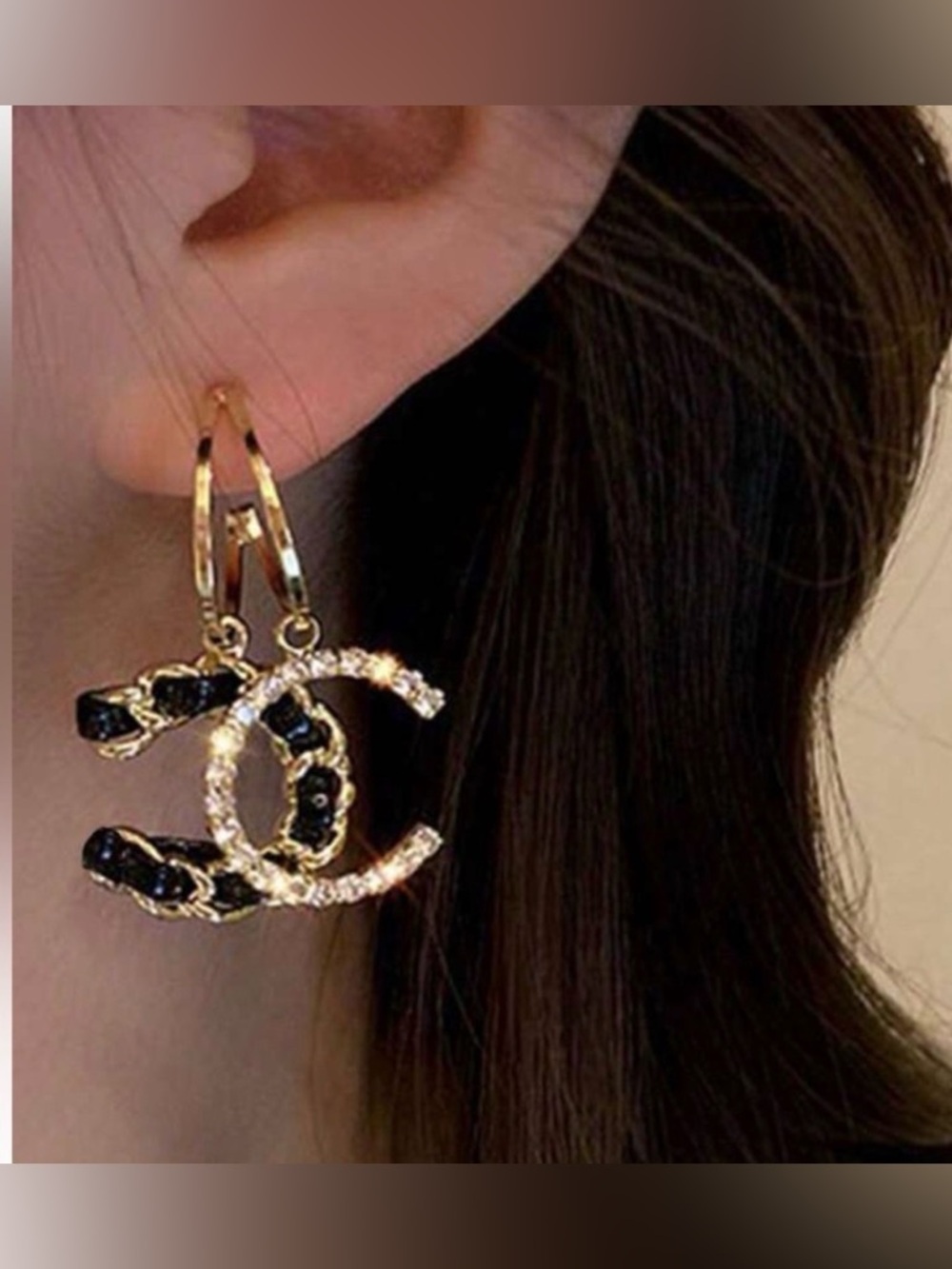 Elegant CC Designer Earrings Fashion - Picture 3 of 3